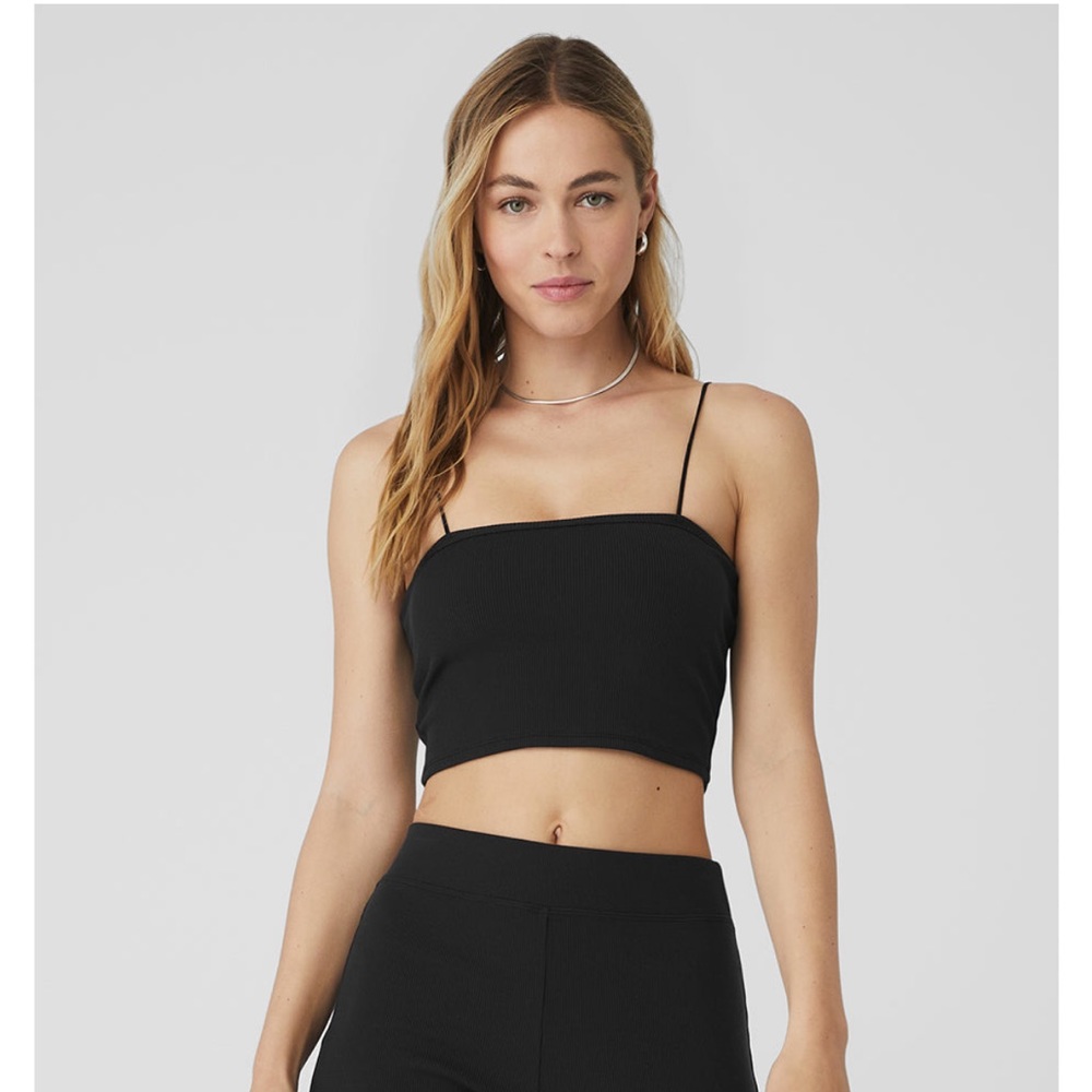 NWOT Alo Yoga Goddess Ribbed Bandeau top Medium